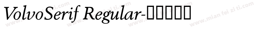 VolvoSerif Regular字体转换